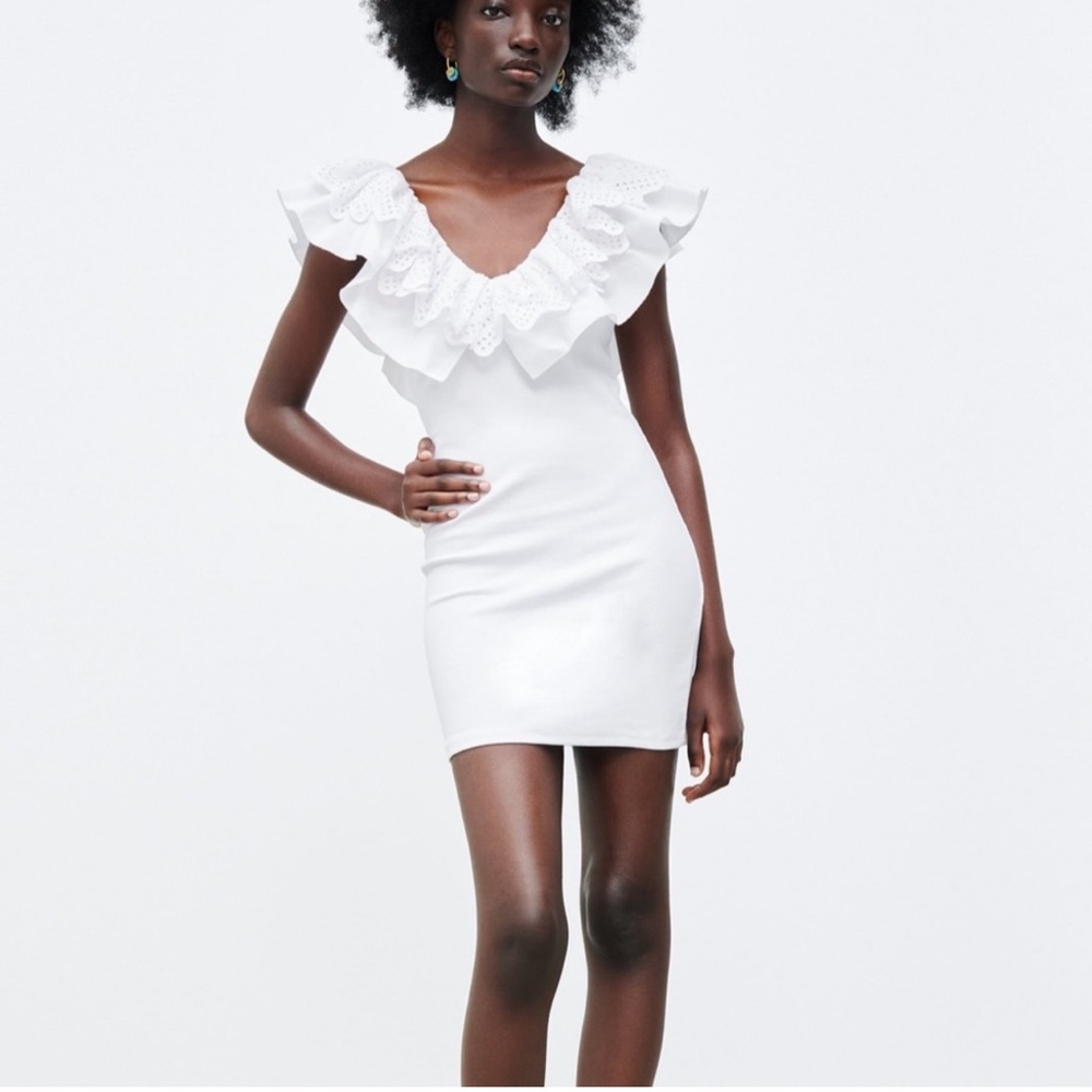ZARA WHITE MINI DRESS